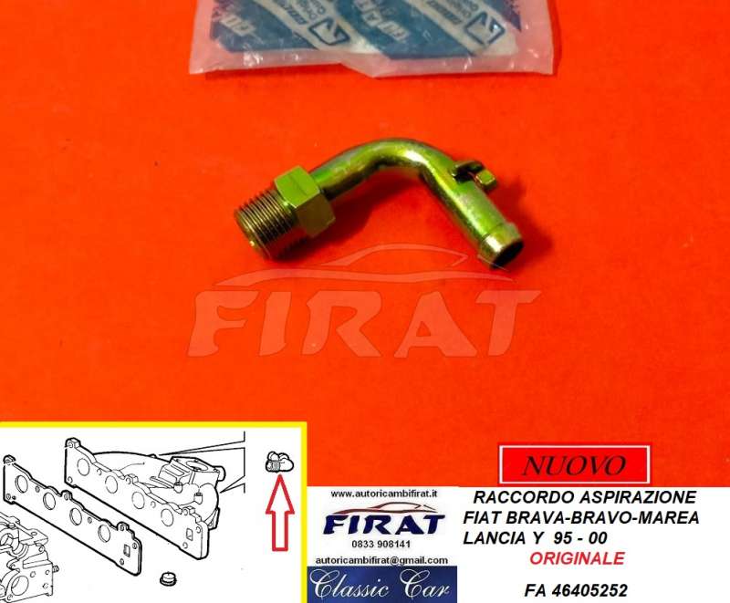 RACCORDO ASPIRAZIONE FIAT MAREA - LANCIA Y (46405252)